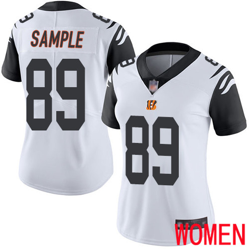 Cincinnati Bengals Limited White Women Drew Sample Jersey NFL Footballl #89 Rush Vapor Untouchable